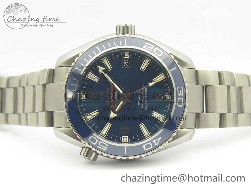 Planet Ocean 42mm Titanium BP Maker 1:1 Best Edition Blue Dial on Ti Bracelet A FreshLook 8015