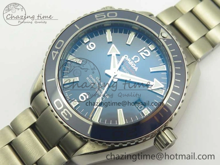 Planet Ocean 42mm Titanium BP Maker 1:1 Best Edition Blue Dial on Ti Bracelet A FreshLook 8015