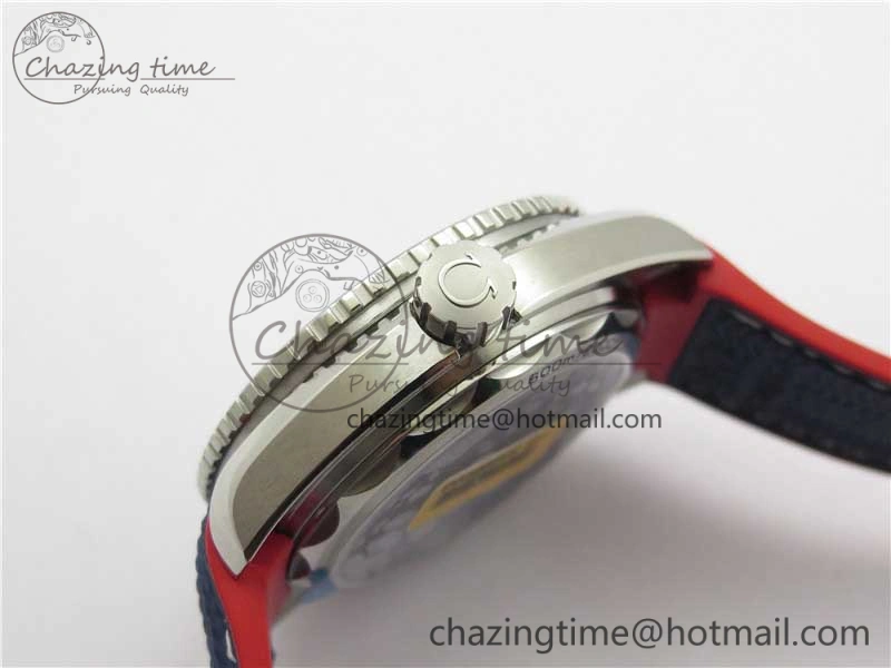 Planet Ocean 43.5mm America’s Cup VSF Best Edition White Dial On Blue Gummy Strap A Supportive 7900