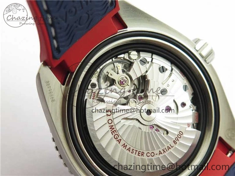 Planet Ocean 43.5mm America’s Cup VSF Best Edition White Dial On Blue Gummy Strap A Supportive 7900