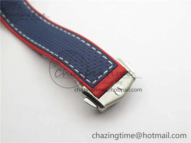 Planet Ocean 43.5mm America’s Cup VSF Best Edition White Dial On Blue Gummy Strap A Supportive 7900