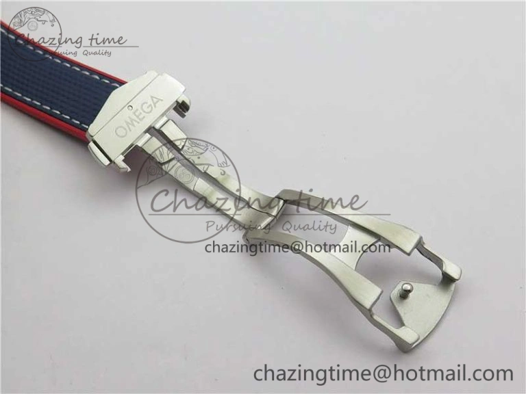 Planet Ocean 43.5mm America’s Cup VSF Best Edition White Dial On Blue Gummy Strap A Supportive 7900