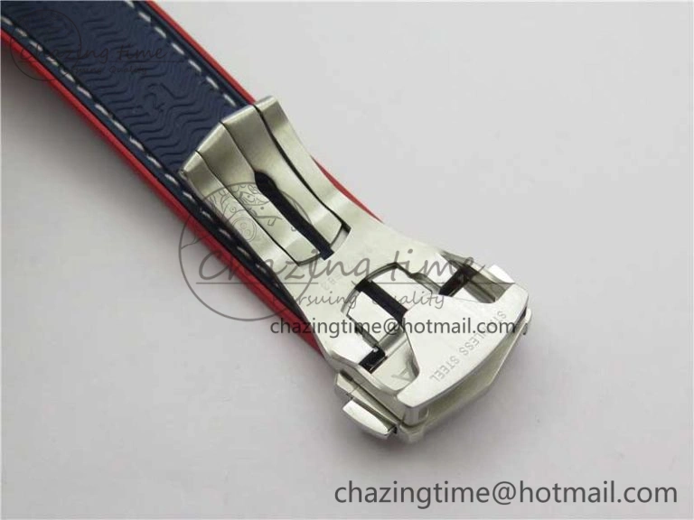 Planet Ocean 43.5mm America’s Cup VSF Best Edition White Dial On Blue Gummy Strap A Supportive 7900