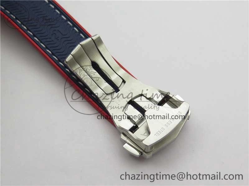 Planet Ocean 43.5mm America’s Cup VSF Best Edition White Dial On Blue Gummy Strap A Supportive 7900