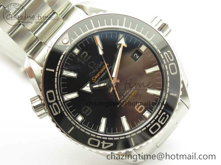 Affordable Planet Ocean 43.5mm SS VSF 1:1 Best Edition Black Ceramic Bezel and Dial on SS Bracelet A8900 Super Clone 7973