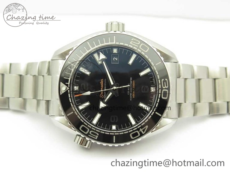 Affordable Planet Ocean 43.5mm SS VSF 1:1 Best Edition Black Ceramic Bezel and Dial on SS Bracelet A8900 Super Clone 7973