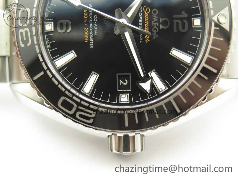 Affordable Planet Ocean 43.5mm SS VSF 1:1 Best Edition Black Ceramic Bezel and Dial on SS Bracelet A8900 Super Clone 7973