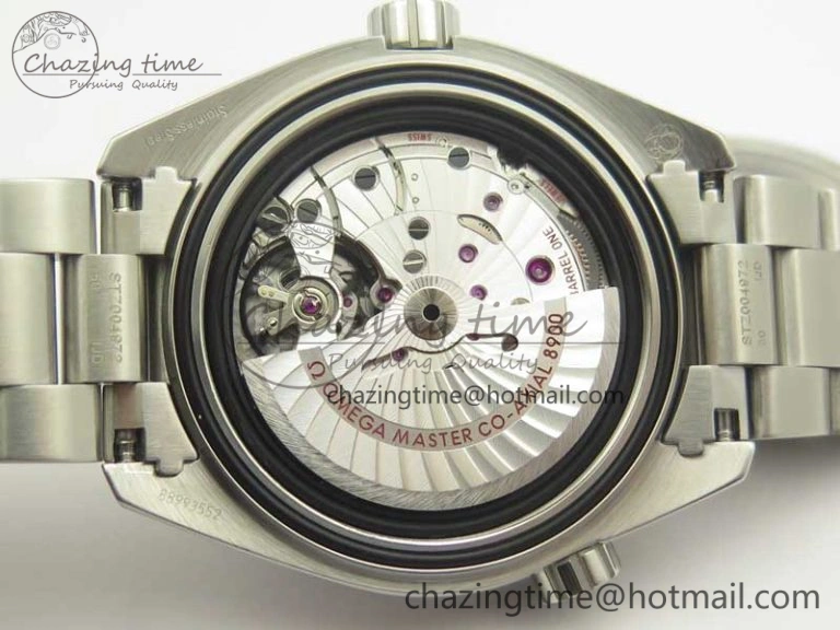 Planet Ocean 43.5mm SS VSF 1:1 Best Edition Black Orange Bezel Black Dial on SS Bracelet A8900 Super Clone BestValue 8003
