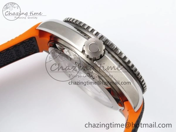 Planet Ocean 43.5mm SS VSF 1:1 Best Edition Black Orange Bezel Gray Dial on Nylon Strap A8900 Super Clone V Elegant 7730