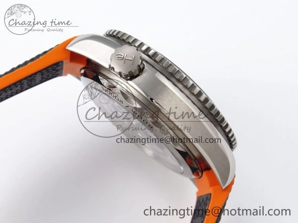 Planet Ocean 43.5mm SS VSF 1:1 Best Edition Black Orange Bezel Gray Dial on Nylon Strap A8900 Super Clone V Elegant 7730