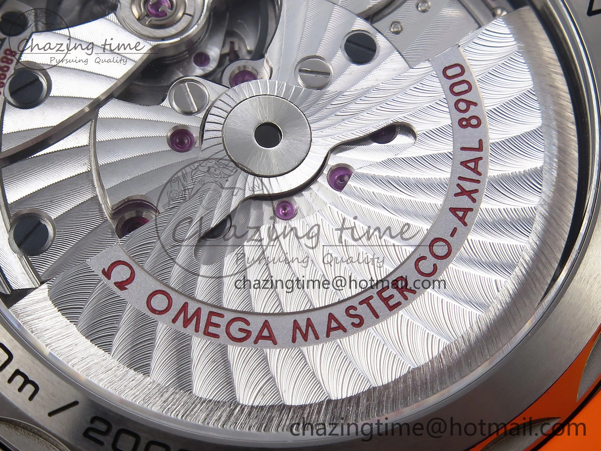 Planet Ocean 43.5mm SS VSF 1:1 Best Edition Black Orange Bezel Gray Dial on Nylon Strap A8900 Super Clone V Elegant 7730