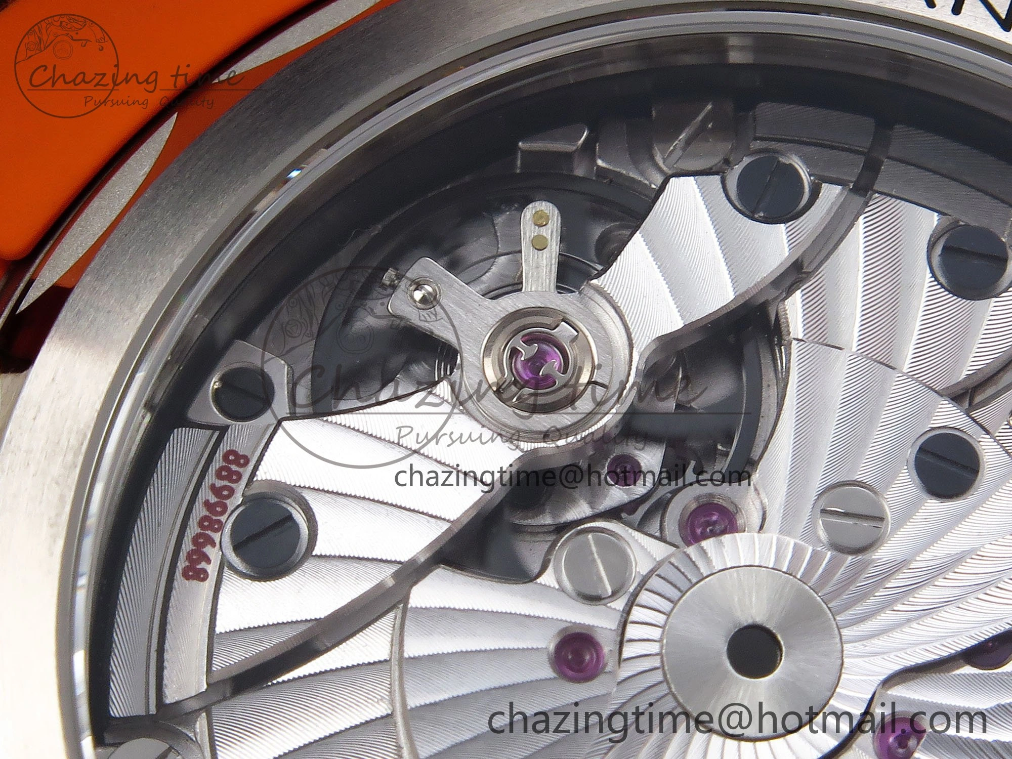 Planet Ocean 43.5mm SS VSF 1:1 Best Edition Black Orange Bezel Gray Dial on Nylon Strap A8900 Super Clone V Elegant 7730