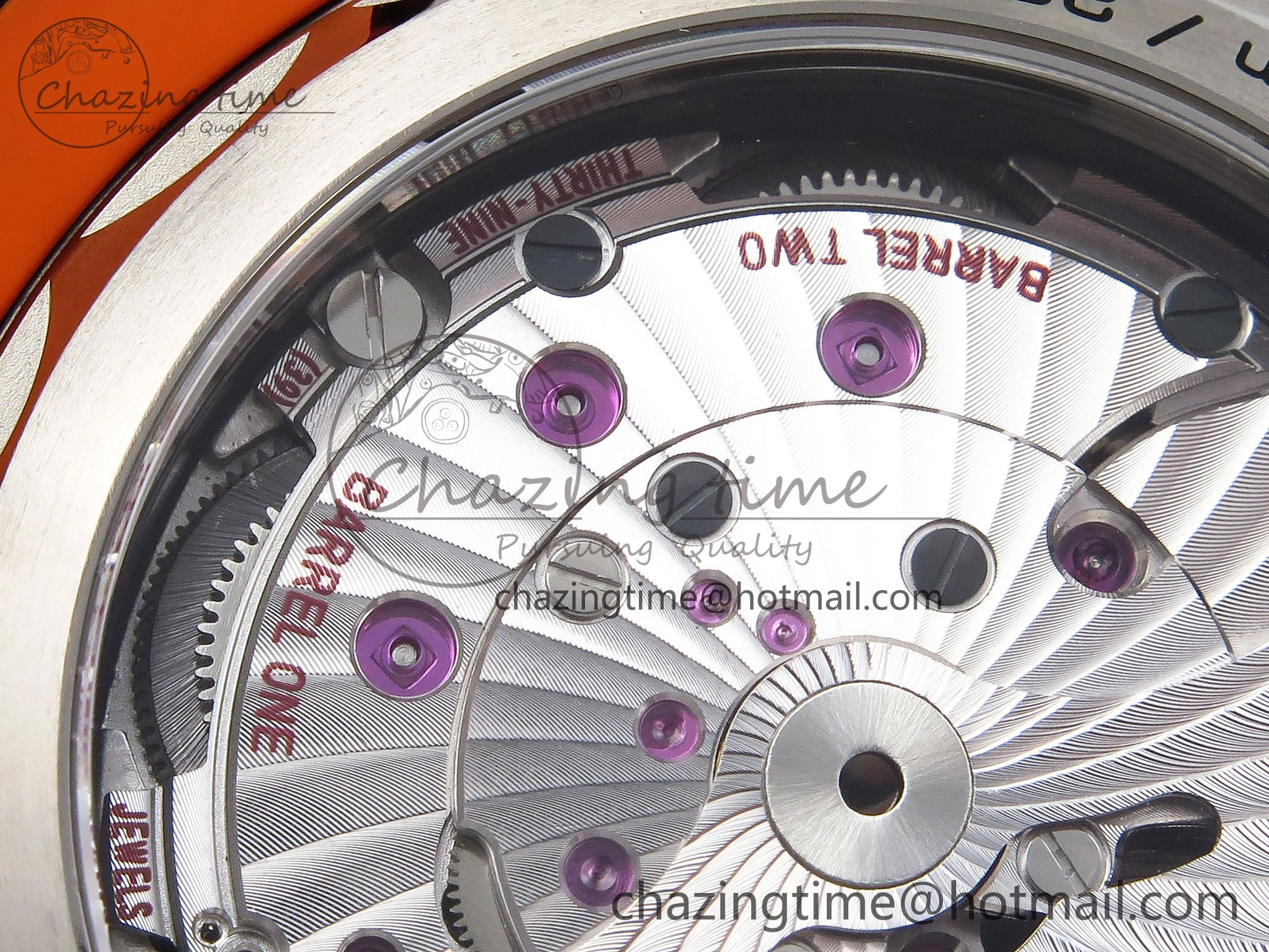 Planet Ocean 43.5mm SS VSF 1:1 Best Edition Black Orange Bezel Gray Dial on Nylon Strap A8900 Super Clone V Elegant 7730