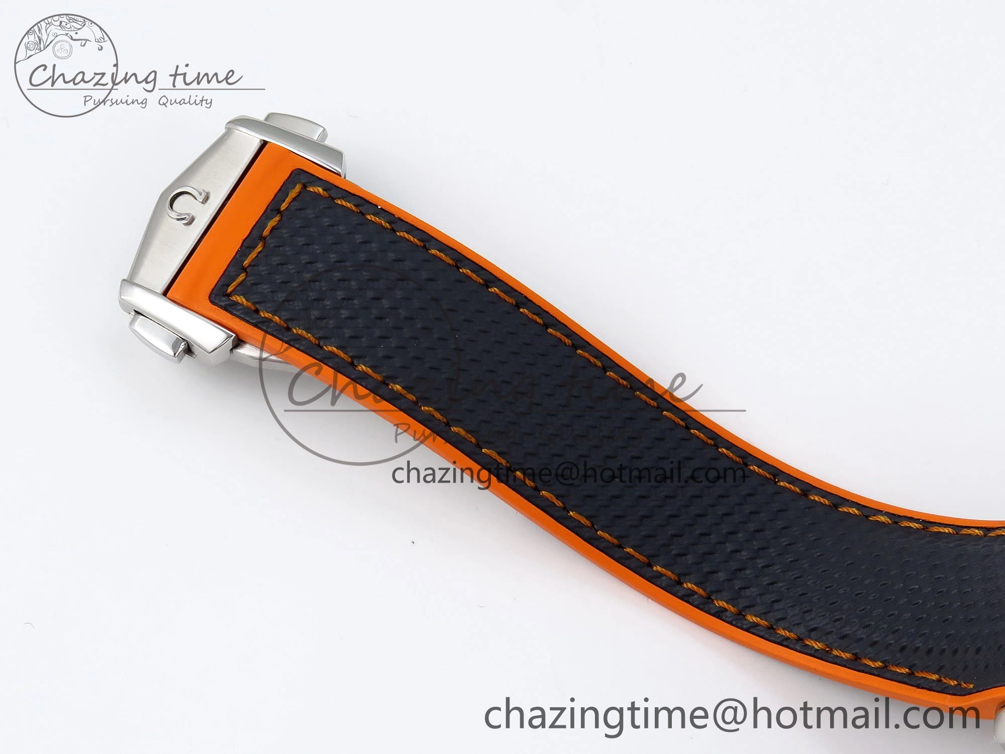 Planet Ocean 43.5mm SS VSF 1:1 Best Edition Black Orange Bezel Gray Dial on Nylon Strap A8900 Super Clone V Elegant 7730