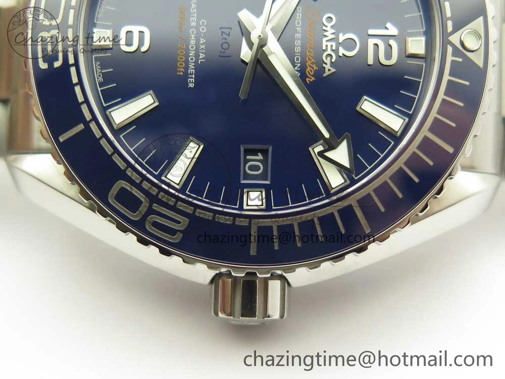 Planet Ocean 43.5mm SS VSF 1:1 Best Edition Blue Ceramic Bezel and Dial on SS Bracelet A8900 Super Clone SmoothTexture 7974