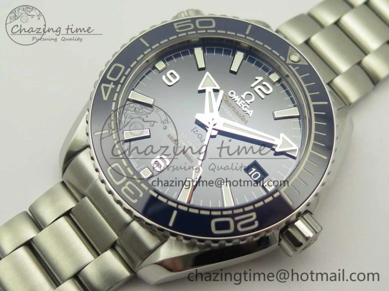 Planet Ocean 43.5mm SS VSF 1:1 Best Edition Blue Ceramic Bezel and Dial on SS Bracelet A8900 Super Clone SmoothTexture 7974