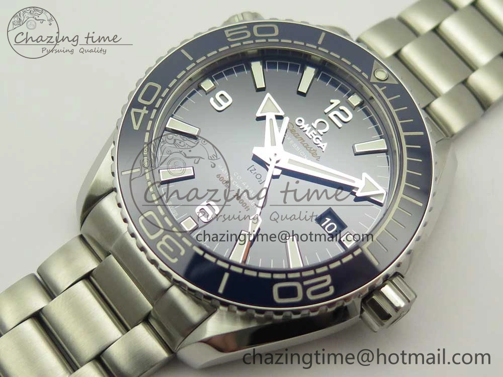 Planet Ocean 43.5mm SS VSF 1:1 Best Edition Blue Ceramic Bezel and Dial on SS Bracelet A8900 Super Clone SmoothTexture 7974
