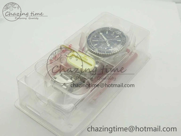 Planet Ocean 43.5mm SS VSF 1:1 Best Edition Blue Ceramic Bezel and Dial on SS Bracelet A8900 Super Clone SmoothTexture 7974