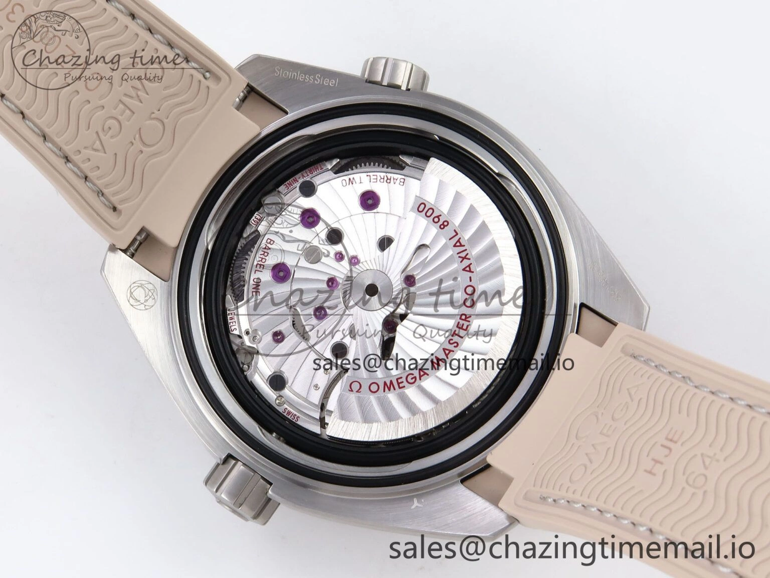 Premium Planet Ocean 43.5mm SS VSF 1:1 Best Edition Brown Bezel Sand Dial on Sand Rubber Strap A8900 Super Clone 7710