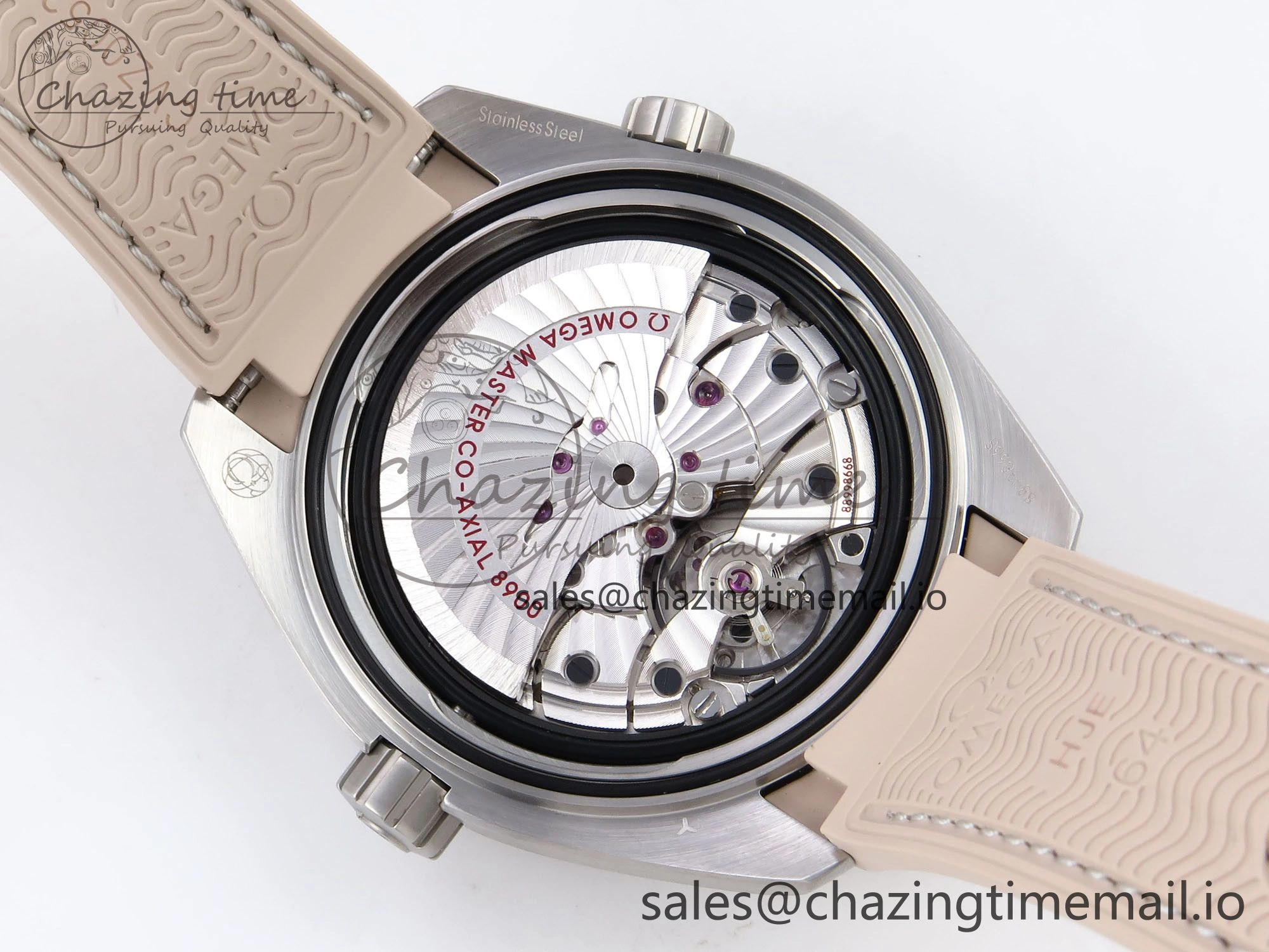 Premium Planet Ocean 43.5mm SS VSF 1:1 Best Edition Brown Bezel Sand Dial on Sand Rubber Strap A8900 Super Clone 7710