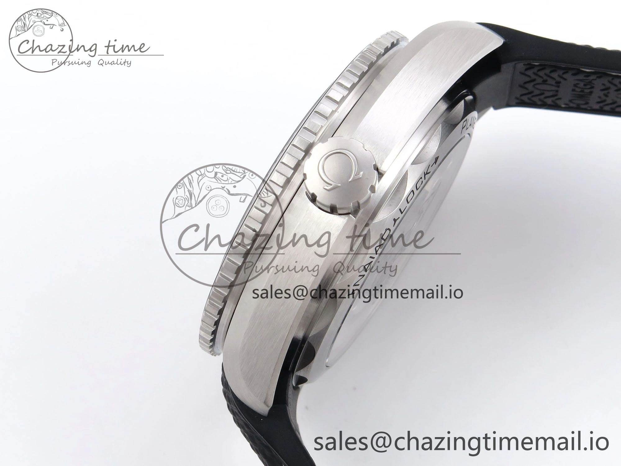 ModernLook Planet Ocean 43.5mm SS VSF 1:1 Best Edition Gray Bezel Gray Dial on Black Rubber Strap A8900 Super Clone 7712