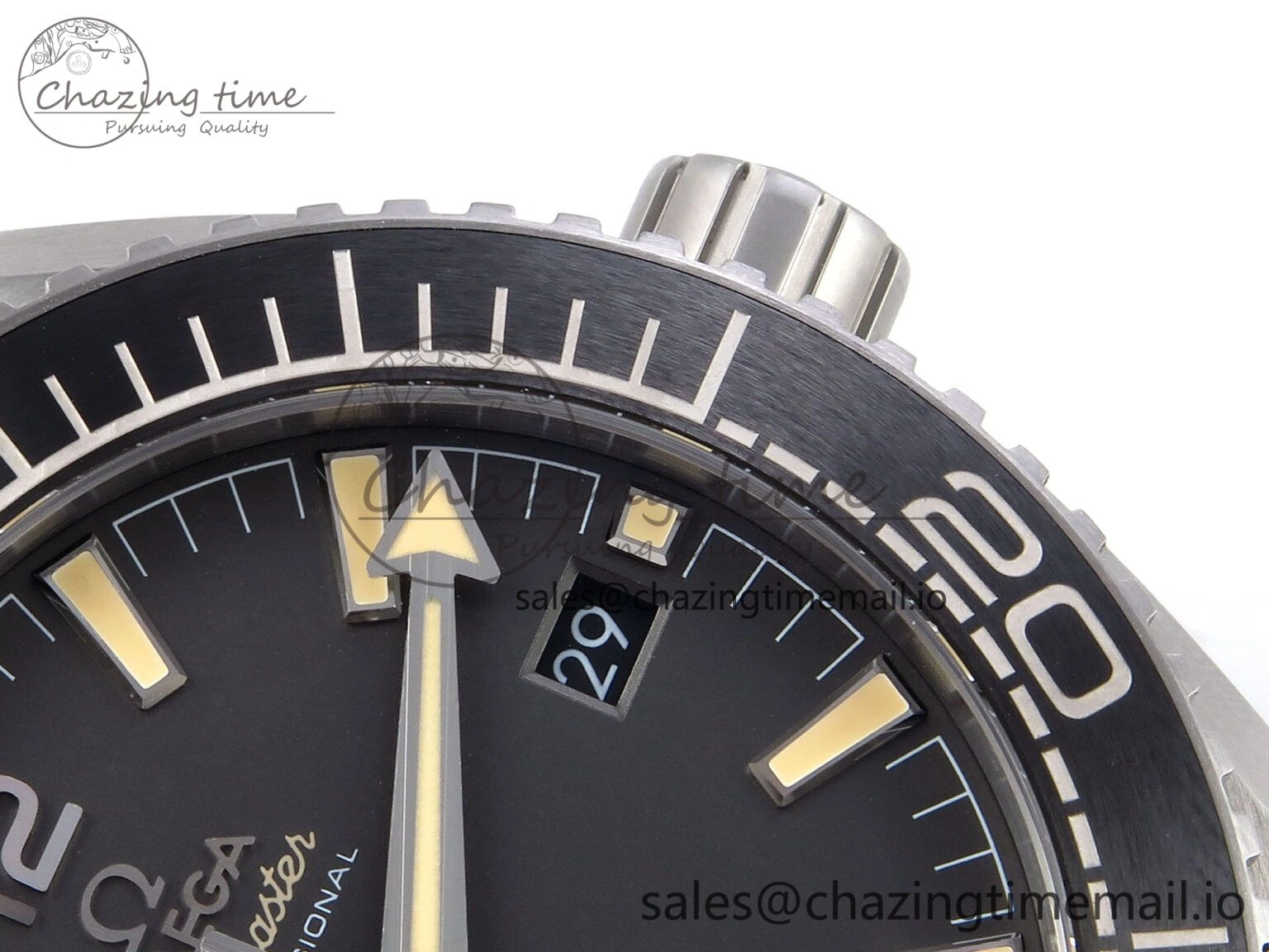 ModernLook Planet Ocean 43.5mm SS VSF 1:1 Best Edition Gray Bezel Gray Dial on Black Rubber Strap A8900 Super Clone 7712