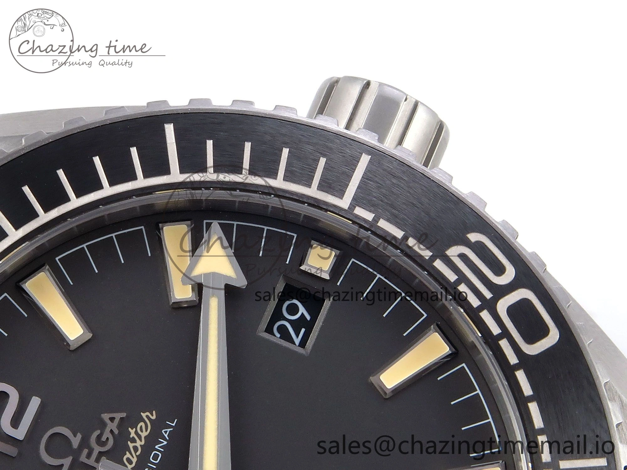 ModernLook Planet Ocean 43.5mm SS VSF 1:1 Best Edition Gray Bezel Gray Dial on Black Rubber Strap A8900 Super Clone 7712