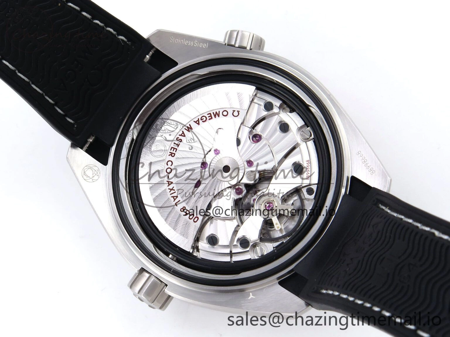 ModernLook Planet Ocean 43.5mm SS VSF 1:1 Best Edition Gray Bezel Gray Dial on Black Rubber Strap A8900 Super Clone 7712