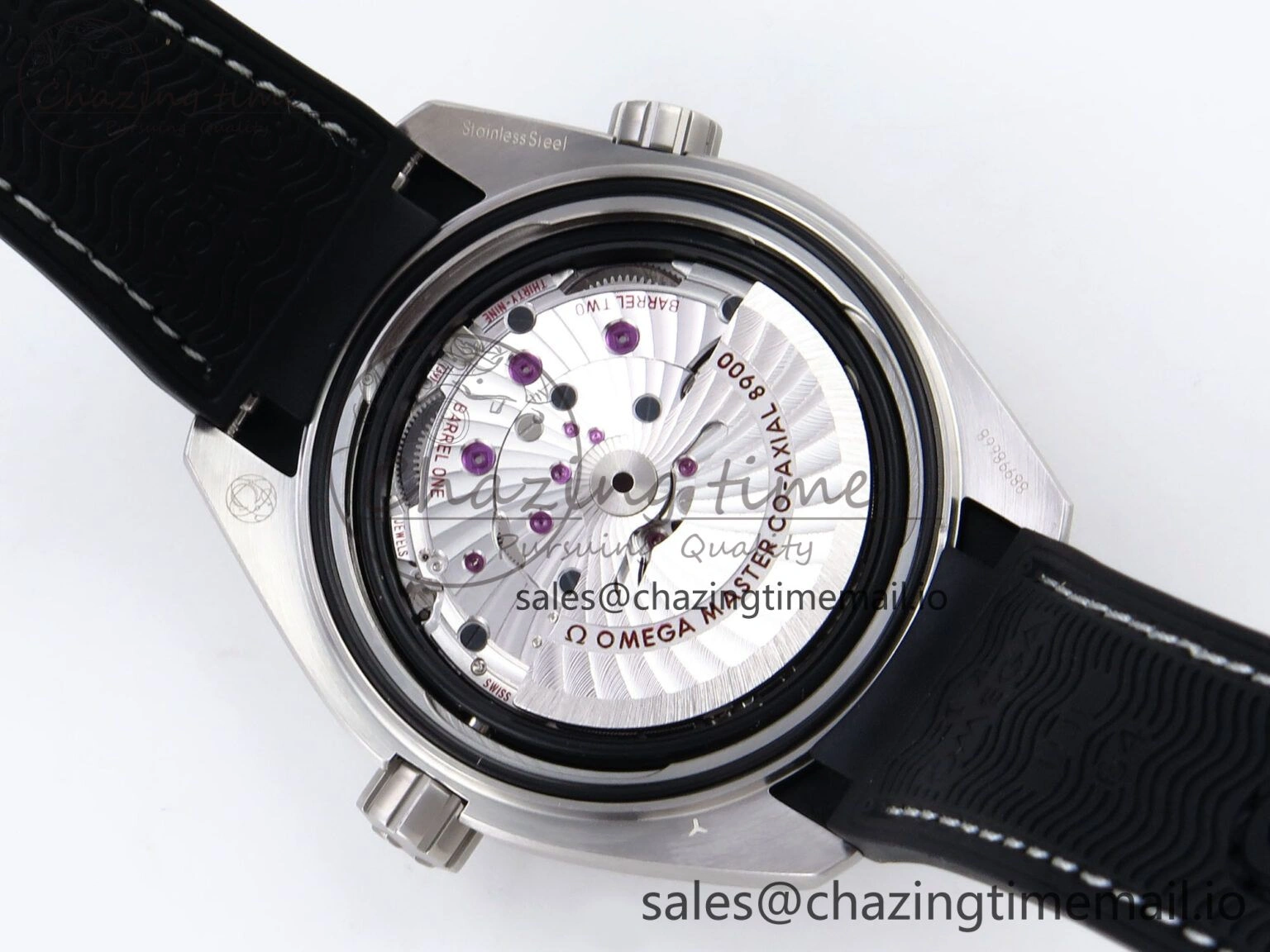 ModernLook Planet Ocean 43.5mm SS VSF 1:1 Best Edition Gray Bezel Gray Dial on Black Rubber Strap A8900 Super Clone 7712