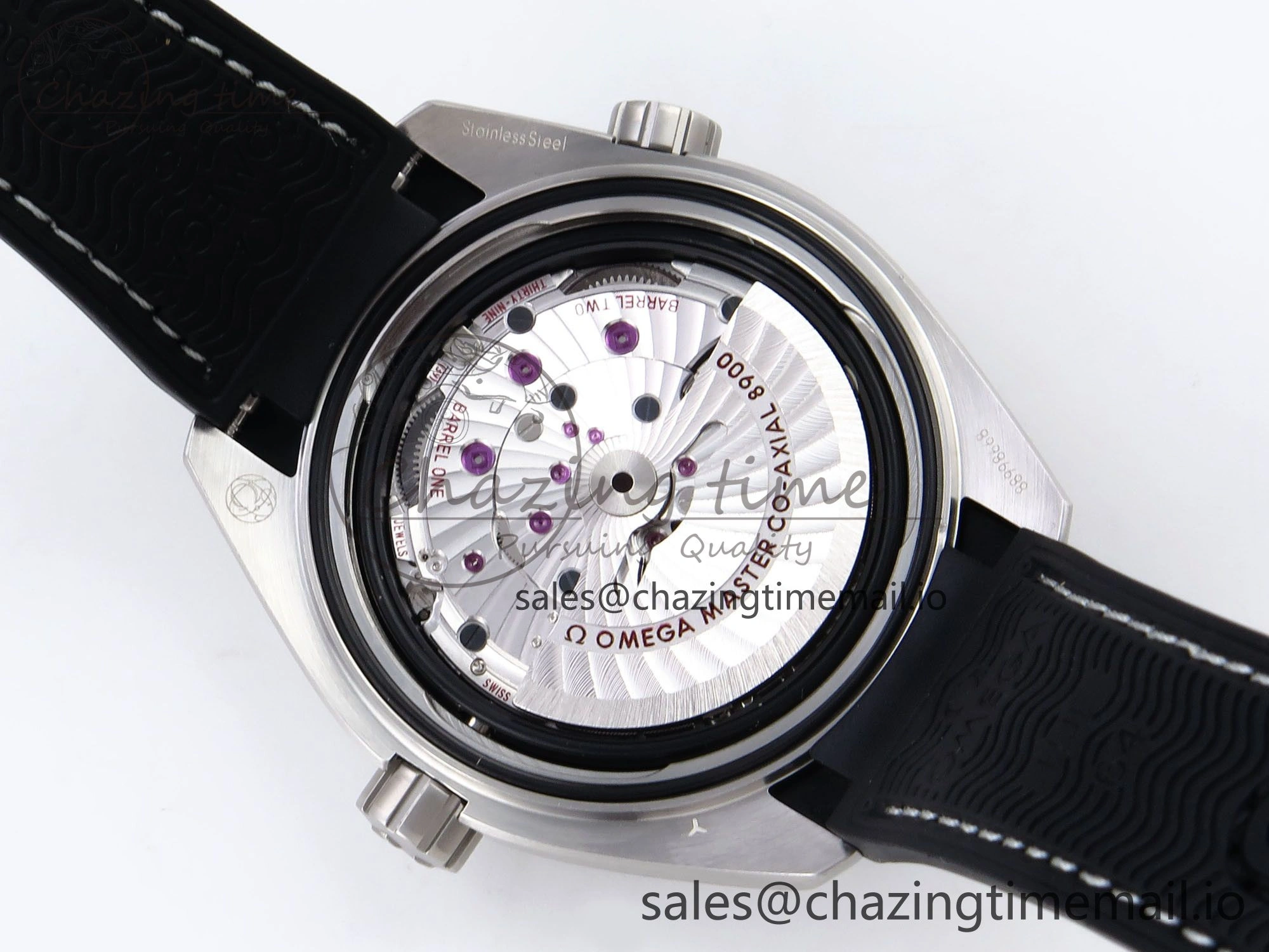 ModernLook Planet Ocean 43.5mm SS VSF 1:1 Best Edition Gray Bezel Gray Dial on Black Rubber Strap A8900 Super Clone 7712