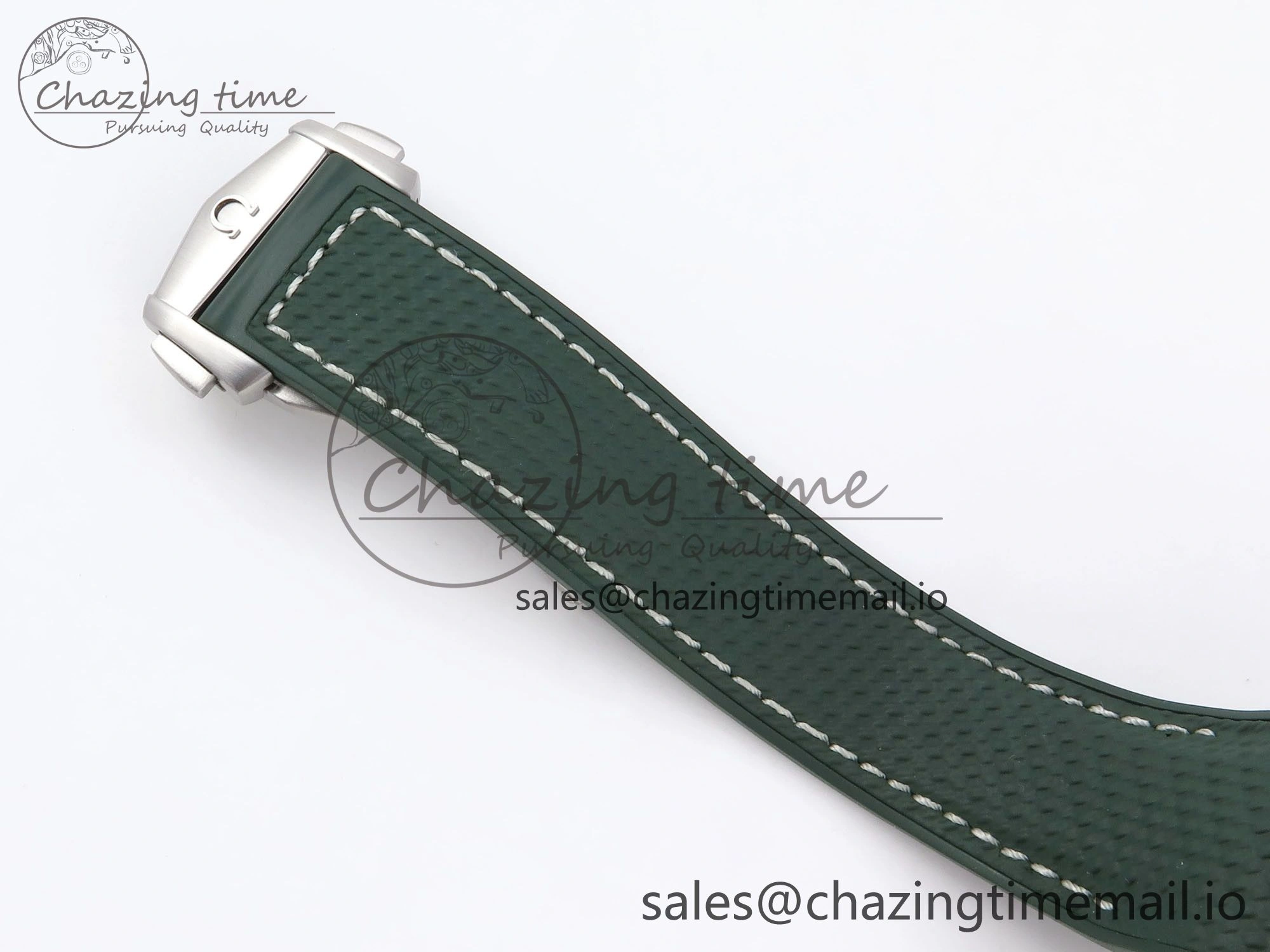Vibrant Planet Ocean 43.5mm SS VSF 1:1 Best Edition Green Bezel White Dial on Green Rubber Strap A8900 Super Clone 7713
