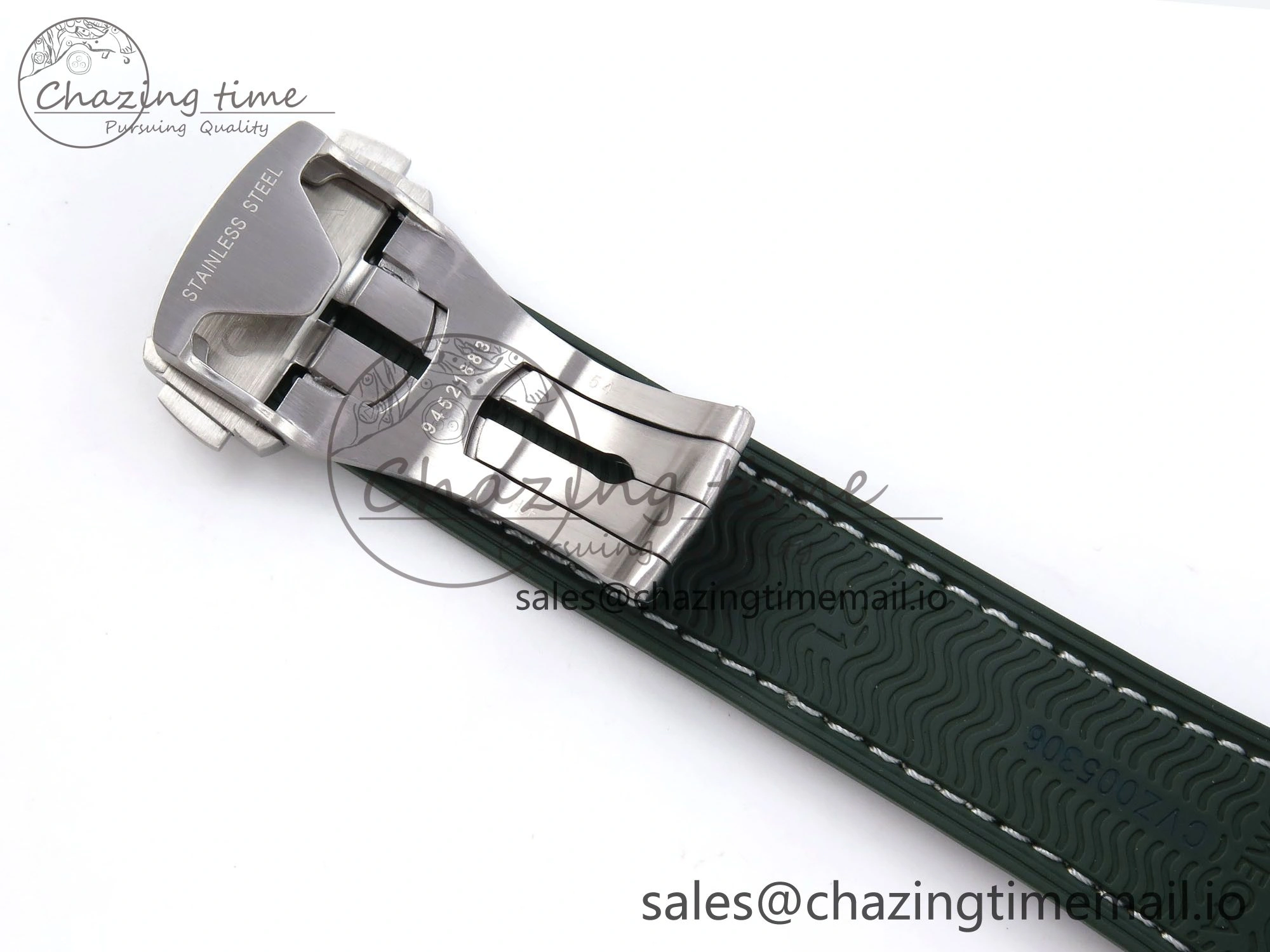 Vibrant Planet Ocean 43.5mm SS VSF 1:1 Best Edition Green Bezel White Dial on Green Rubber Strap A8900 Super Clone 7713