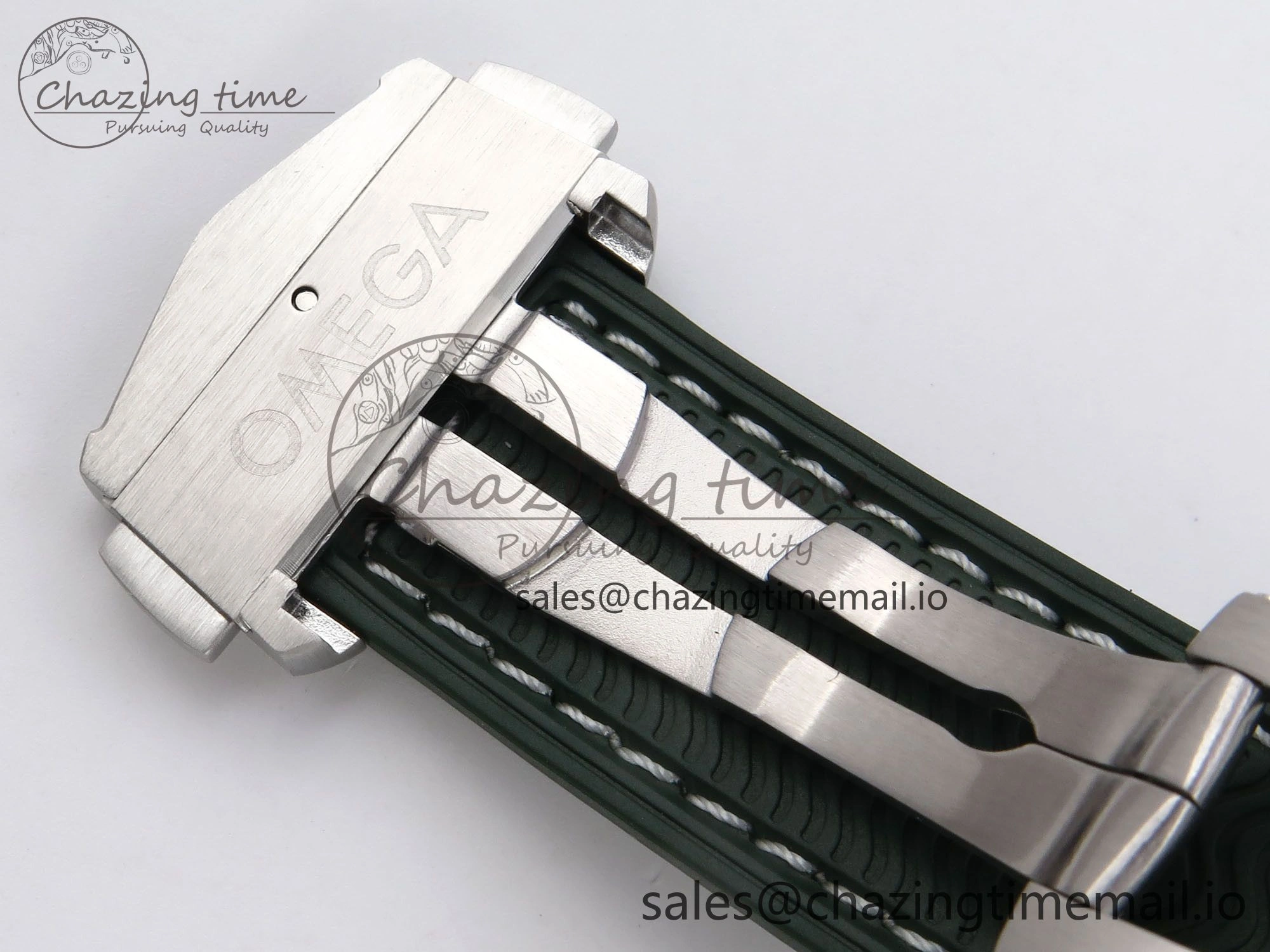 Vibrant Planet Ocean 43.5mm SS VSF 1:1 Best Edition Green Bezel White Dial on Green Rubber Strap A8900 Super Clone 7713