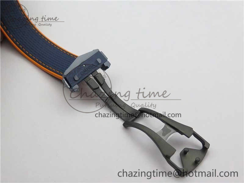 Planet Ocean 45.5mm Big Blue Real Ceramic VSF 1:1 Best Edition on Blue Rubber Strap A8906 Super Clone Sustainable 7896
