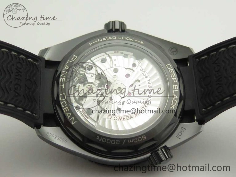 Lightweight Planet Ocean 45.5mm Deep Black Real Ceramic VSF 1:1 Best Edition on Black Nylon Strap A8906 Super Clone 7987