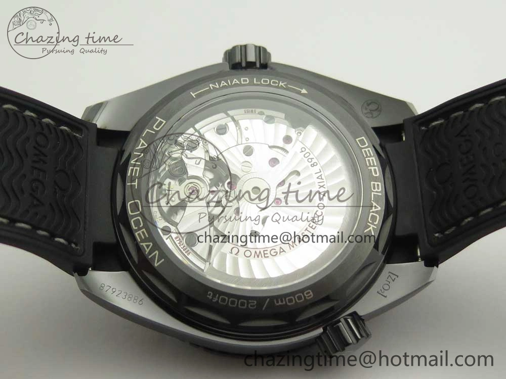 Lightweight Planet Ocean 45.5mm Deep Black Real Ceramic VSF 1:1 Best Edition on Black Nylon Strap A8906 Super Clone 7987