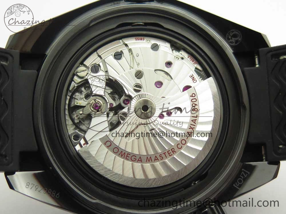 Lightweight Planet Ocean 45.5mm Deep Black Real Ceramic VSF 1:1 Best Edition on Black Nylon Strap A8906 Super Clone 7987