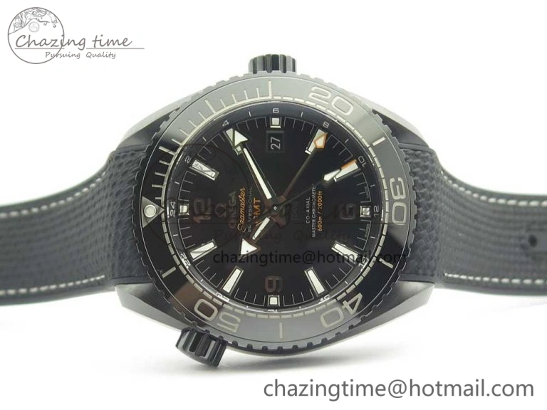Lightweight Planet Ocean 45.5mm Deep Black Real Ceramic VSF 1:1 Best Edition on Black Nylon Strap A8906 Super Clone 7987