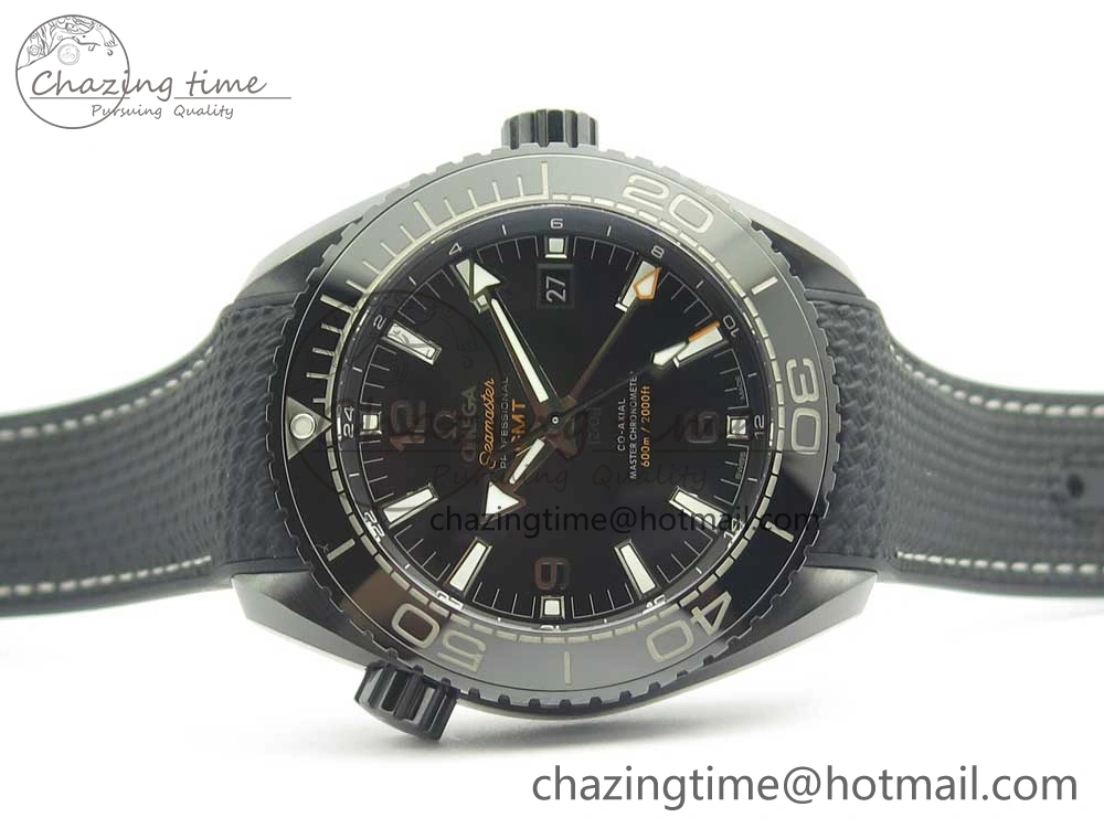Lightweight Planet Ocean 45.5mm Deep Black Real Ceramic VSF 1:1 Best Edition on Black Nylon Strap A8906 Super Clone 7987