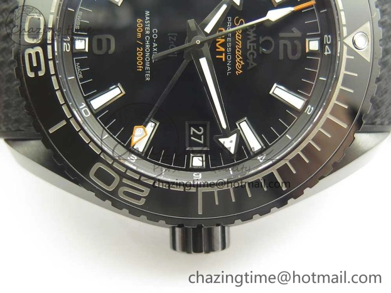 Lightweight Planet Ocean 45.5mm Deep Black Real Ceramic VSF 1:1 Best Edition on Black Nylon Strap A8906 Super Clone 7987