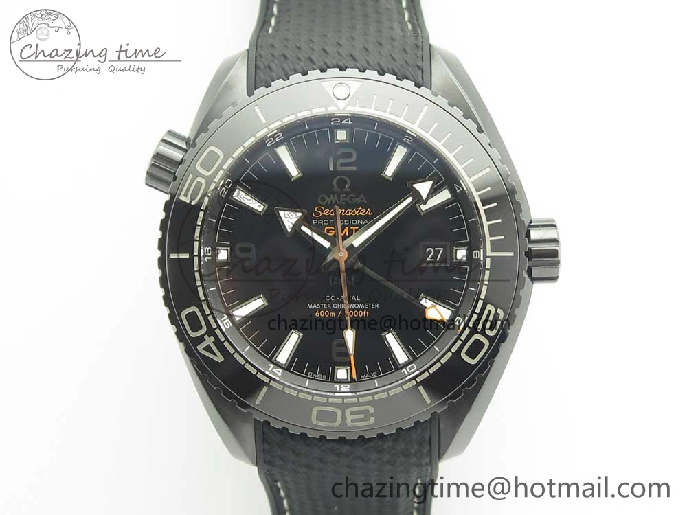 Lightweight Planet Ocean 45.5mm Deep Black Real Ceramic VSF 1:1 Best Edition on Black Nylon Strap A8906 Super Clone 7987