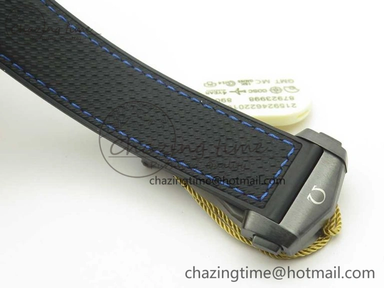 ComfortFit Planet Ocean 45.5mm Deep Black blue Real Ceramic VSF 1:1 Best Edition on Black Nylon Strap A8906 Super Clone 7985
