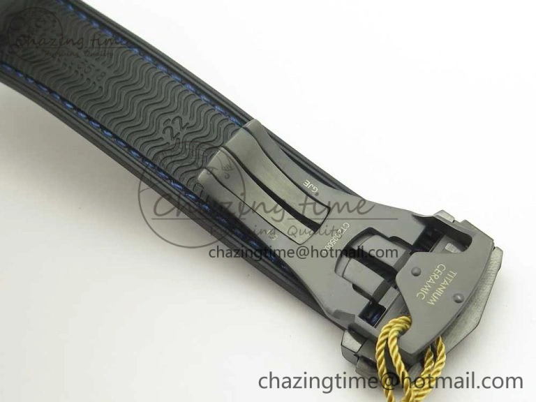 ComfortFit Planet Ocean 45.5mm Deep Black blue Real Ceramic VSF 1:1 Best Edition on Black Nylon Strap A8906 Super Clone 7985