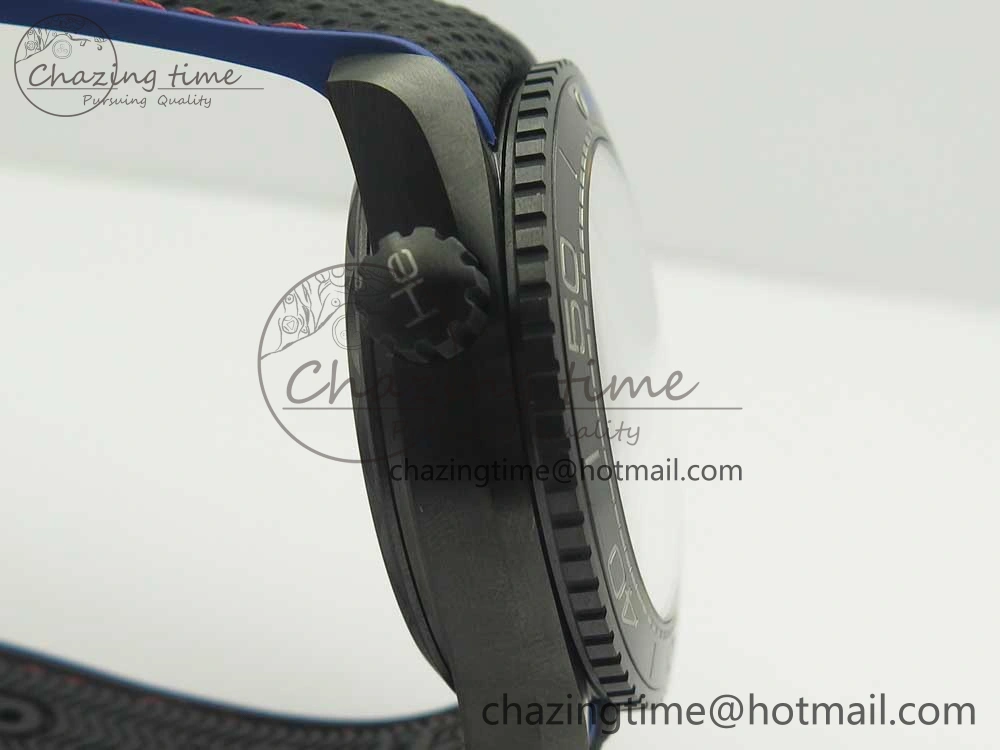 Effortless Planet Ocean 45.5mm ETNZ “Deep Black” Real Ceramic VSF 1:1 Best Edition on Black Nylon Strap A8906 Super Clone 7978
