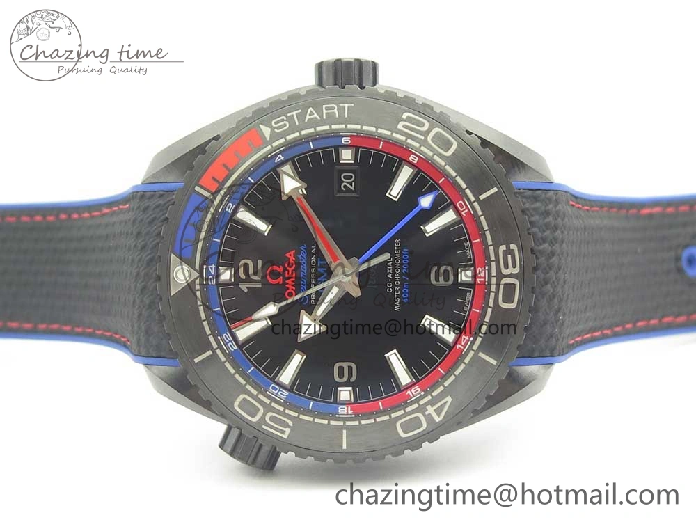 Effortless Planet Ocean 45.5mm ETNZ “Deep Black” Real Ceramic VSF 1:1 Best Edition on Black Nylon Strap A8906 Super Clone 7978