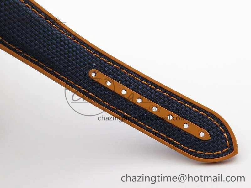 FreshLook Planet Ocean 45mm GMT Blue DLC Black OMF Best Edition Blue Dial On Blue Gummy Strap A 8123