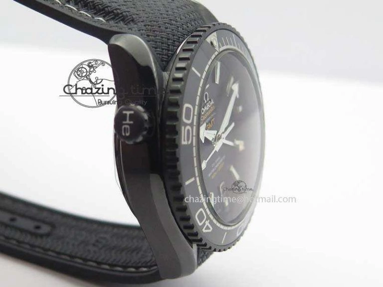 Planet Ocean 45mm Real Ceramic BP-Maker Best Edition Black Dial On Nylon Rubber Strap A GoAnywhere 8185