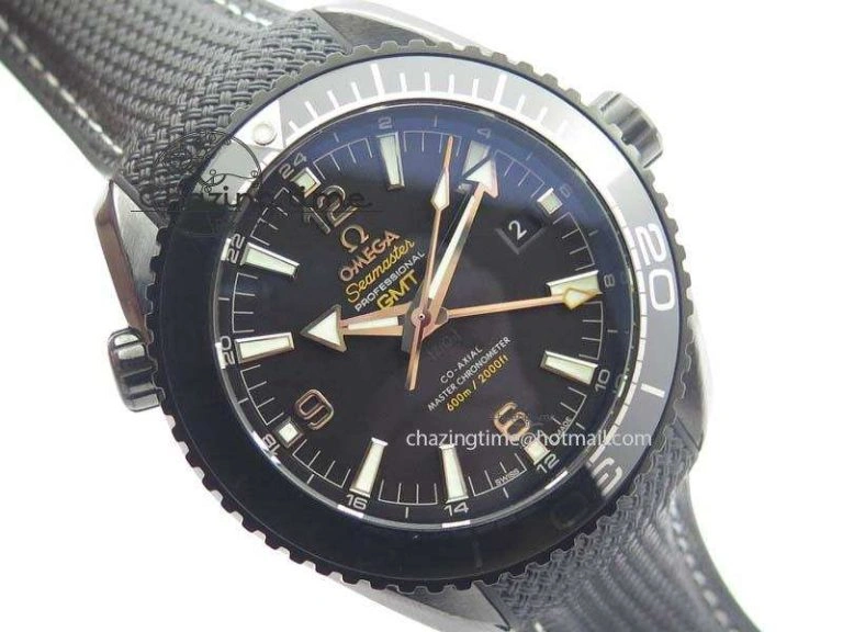 Planet Ocean 45mm Real Ceramic BP-Maker Best Edition Black Dial On Nylon Rubber Strap A GoAnywhere 8185