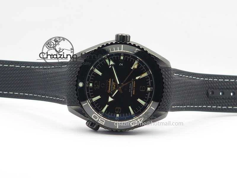 Planet Ocean 45mm Real Ceramic BP-Maker Best Edition Black Dial On Nylon Rubber Strap A GoAnywhere 8185