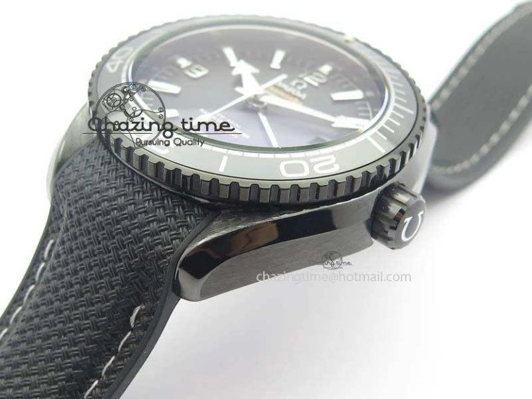 Planet Ocean 45mm Real Ceramic BP-Maker Best Edition Black Dial On Nylon Rubber Strap A GoAnywhere 8185